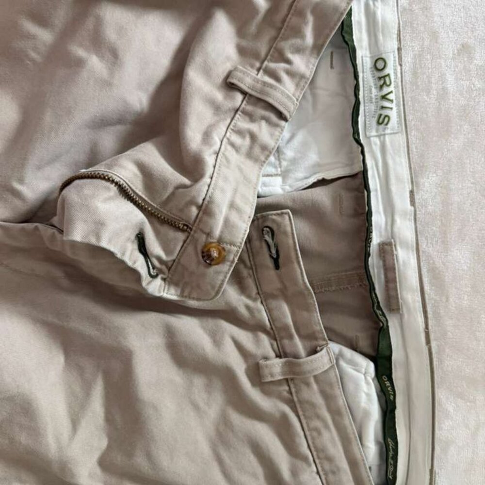 Orvis Khaki Chino Pants – Men’s Size 38